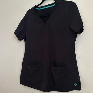 Black scrub top